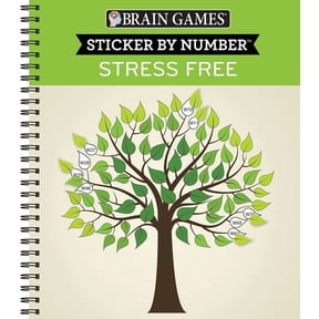 Brain Games - Sticker by Number Brain Games - Sticker by Number: Stress Free (28 Images to Sticker), (Spiral-Bound)