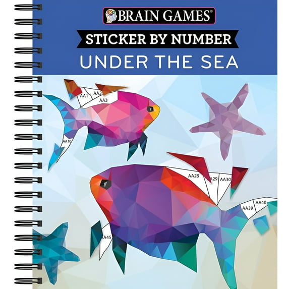Brain Games - Sticker by Number: Brain Games - Sticker by Number: Under the Sea - 2 Books in 1 (42 Images to Sticker) (Other)