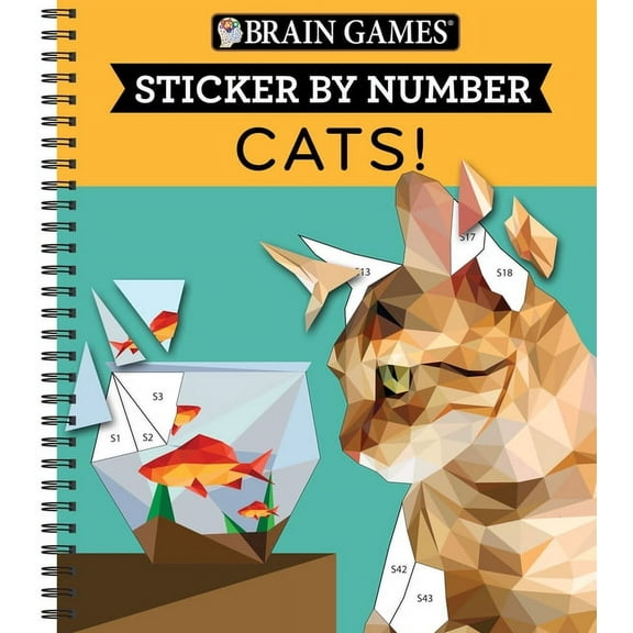 Brain Games: Sticker by Number Cats! (Paperback)