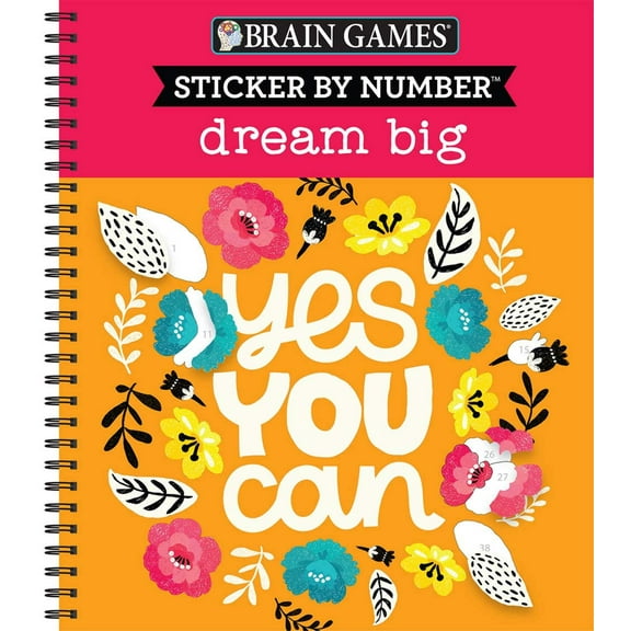Brain Games - Sticker by Number: Dream Big