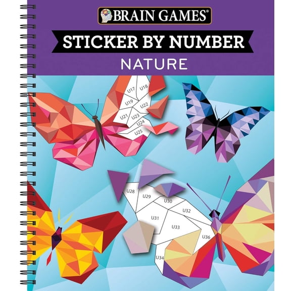 Brain Games - Sticker by Number: Nature (28 Images to Sticker)