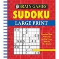 thumbnail image 1 of Pre-Owned Brain Games - Sudoku Large Print (Spiral-bound) 1450869793 9781450869799, 1 of 1