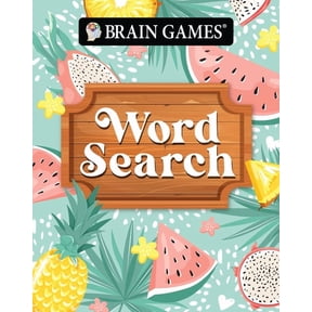 Brain Games - Take-Along Brain Games - Take-Along - Word Search Summer-Themed Fruit Design Portable Puzzle Book, (Paperback)