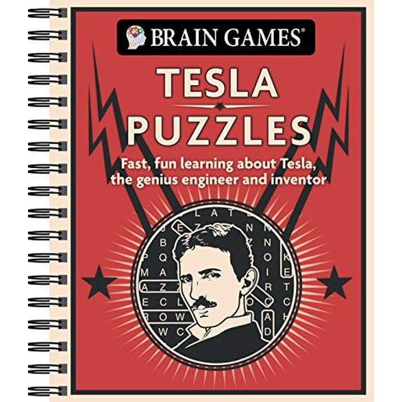 Pre-Owned Brain Games - Tesla Puzzles: Fast, Fun Learning about Tesla, the Genius Engineer and Inventor Paperback