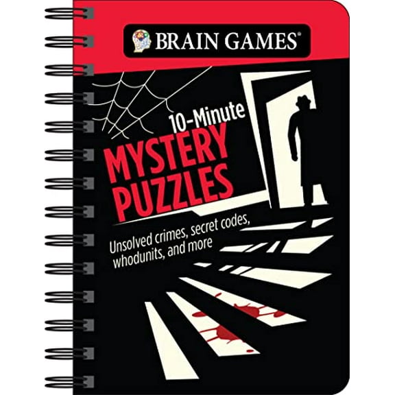 Pre-Owned Brain Games - To Go - 10-Minute Mystery Puzzles: Unsolved Crimes, Secret Codes, Whodunits, and More (Spiral-bound) 1639380418 9781639380411