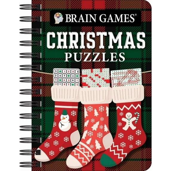 Brain Games - To Go Brain Games - To Go - Christmas Puzzles (Stocking Cover): Volume 3, (Spiral-Bound)