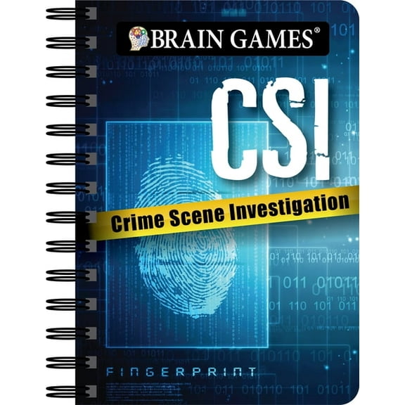 Brain Games - To Go Brain Games - To Go - Csi: Crime Scene Investigation Puzzles - Variety Puzzle Book, (Spiral-Bound)