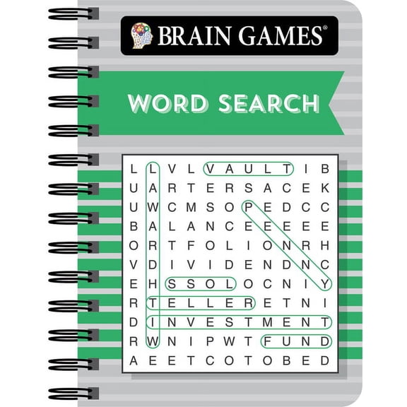 Brain Games - To Go Brain Games - To Go - Word Search (Green), (Spiral-Bound)