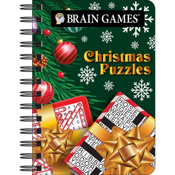 Brain Games - To Go Brain Games - To Go - Christmas Puzzles: 200+ Holiday Puzzles Word Searches, Crosswords, Mazes, Cryptograms & More Adult, (Spiral-Bound)