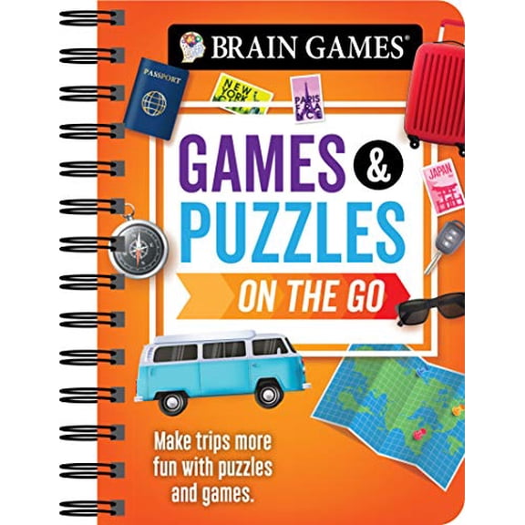 Pre-Owned Brain Games - To Go - Games and Puzzles on the Go: Make Trips More Fun with Puzzles and Games (Spiral-bound) 164558593X 9781645585930