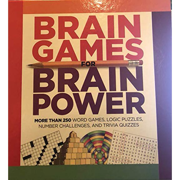 Pre-Owned Brain Games for Brain Power More than 250 Word Games, Logic Puzzles, Number Challenges, and Trivia Quizzes Paperback Trusted Media Brands Staff
