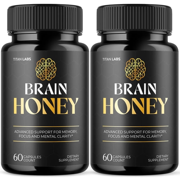 Brain Honey Advanced Brain Support Formula Supplement BrainHoney 120 Capsules
