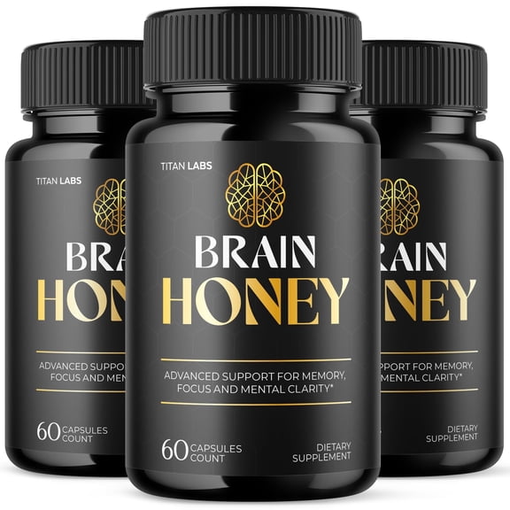 Brain Honey Advanced Brain Support Formula Supplement BrainHoney 180 Capsules