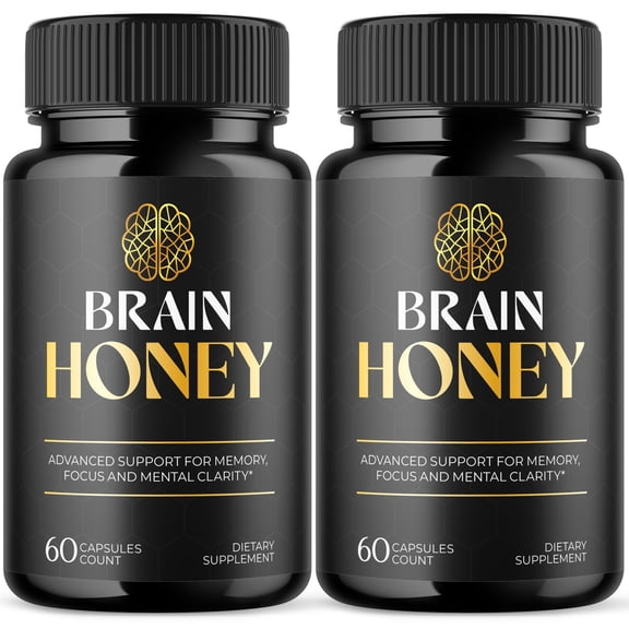 Brain Honey Advanced Formula Brain Support Pills Maximum Strength Supplement BrainHoney 120 Capsules