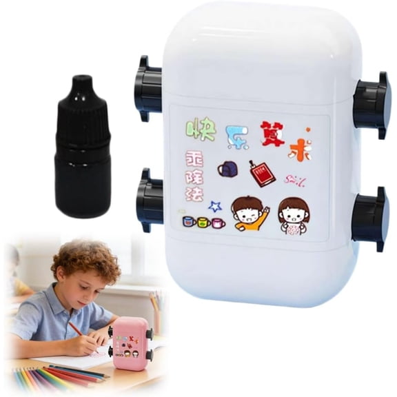Brain Improvement Device for Kids, 2026 New Smart Math Stamp Set with Paper, 2 in 1 Math Roller Multiplication and Division, Roller Digital Teaching Stamp(wwx)