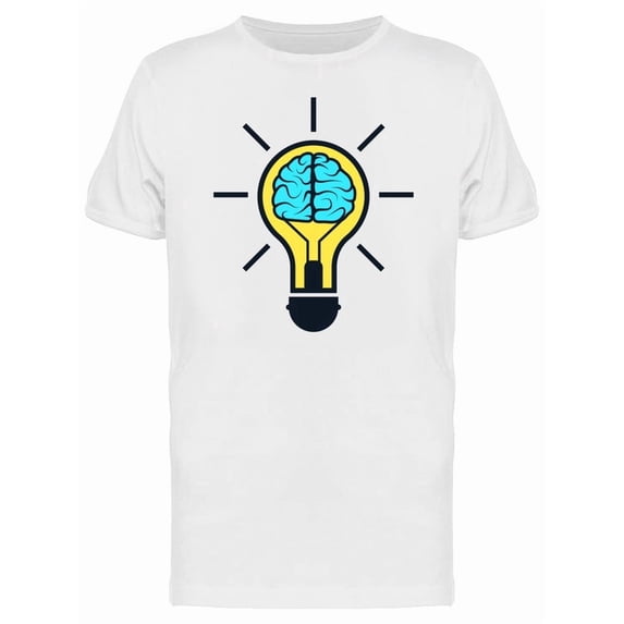 Brain In Lamp Creative Ideas Tee Men's -Image by Shutterstock