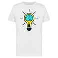 thumbnail image 1 of Brain In Lamp Creative Ideas T-Shirt Men -Image by Shutterstock, Male Large, 1 of 2