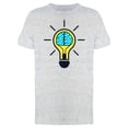 thumbnail image 1 of Brain In Lamp Creative Ideas Tee Men's -Image by Shutterstock, 1 of 2