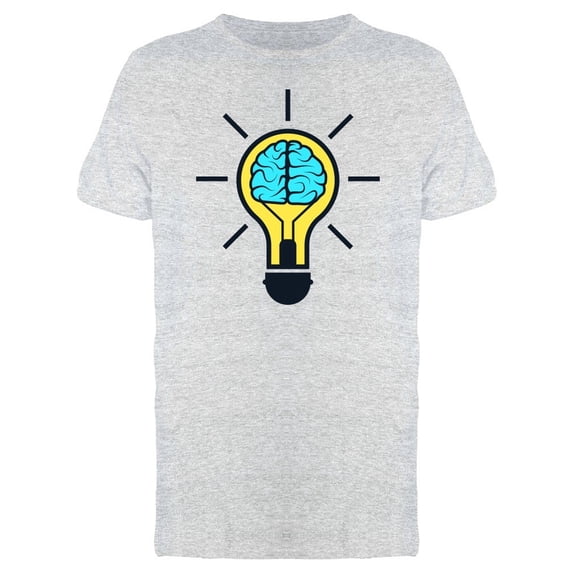 Brain In Lamp Creative Ideas Tee Men's -Image by Shutterstock