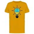 thumbnail image 1 of Brain In Lamp Creative Ideas T-Shirt Men -Image by Shutterstock, Male x-Large, 1 of 2