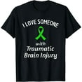thumbnail image 1 of Brain Injury Raise Awareness Love Someone Traumatic Ribbon T-Shirt, 1 of 4