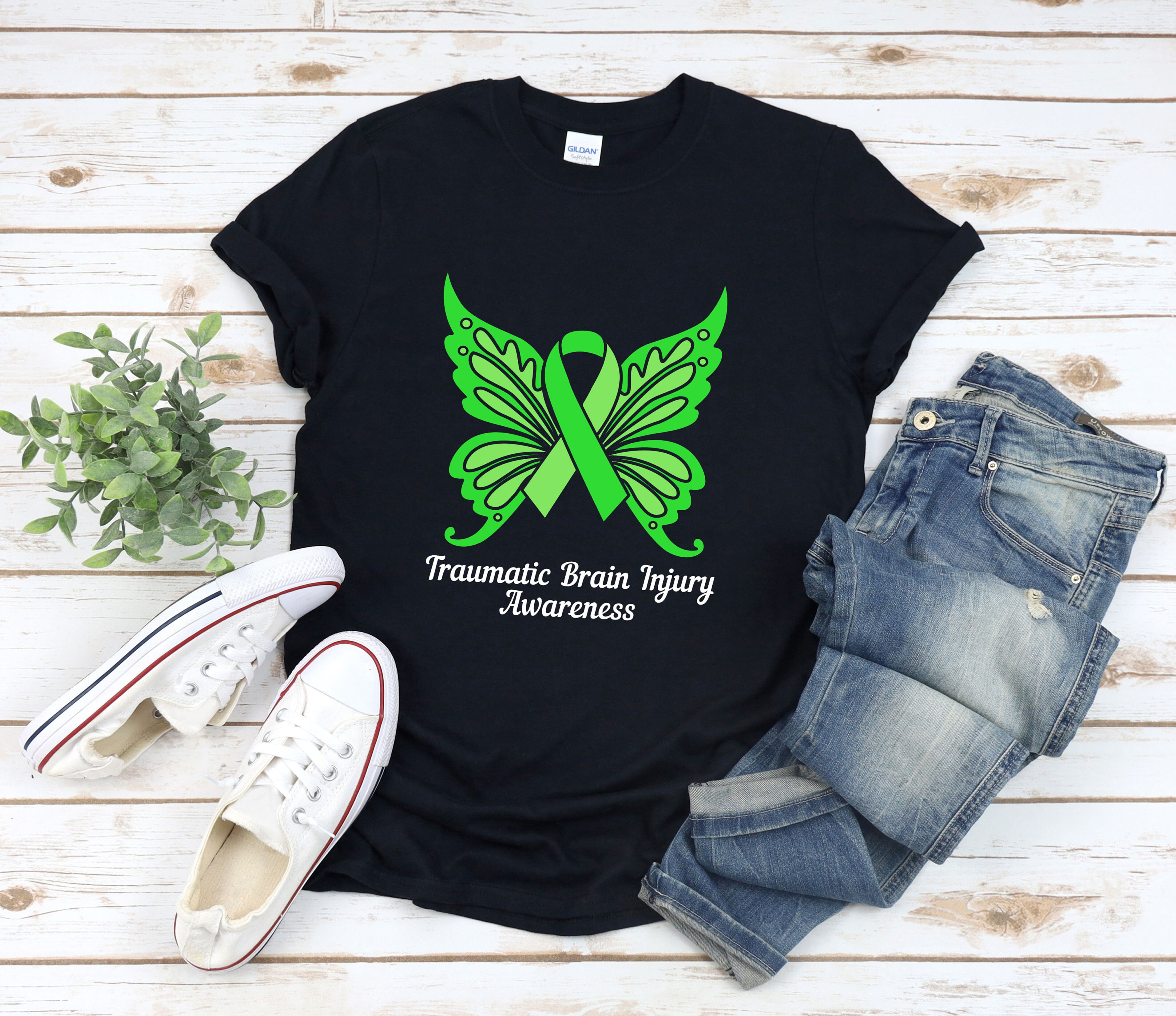 Brain Injury Shirt Ribbon Butterfly Traumatic Brain Injury Awareness Brain Injury Shirt Ribbon Butterfly Traumatic Brain Injury Awareness