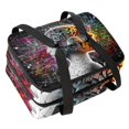 thumbnail image 1 of Brain Insulated Double Layered Lunch Bag with Two Compartments, Large Capacity, Hand Carry, 7.1x11.4x16.1 Inches, Refrigerated Lunch Bags, 1 of 6