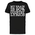thumbnail image 1 of Brain Is 90 Country Music Men's T-shirt, 1 of 2