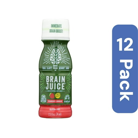 Brain Juice - Brain Juice Strawberry Lemonade - Case of 12 - 2.5 fl oz