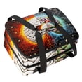 thumbnail image 1 of Brain Large Capacity Double Layered Insulated Lunch Bag, 2 Compartment Refrigerated Meal Bag for Hand Carry, 7.1x11.4x16.1 Inches, 1 of 6