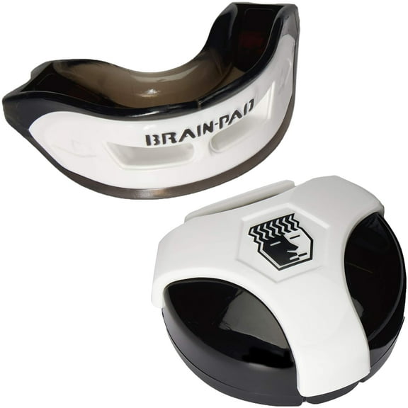 Brain Pad 3XS Professional Mouthguard with Case-Black/White