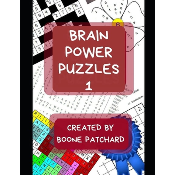 Pre-Owned Brain Power Puzzles: Activity Book of Word Searches, Sudoku, Math Puzzles, Hidden Words, Anagrams, Scrambled Words, Codes, Riddles, Trivia, (Paperback) 1091303096 9781091303096