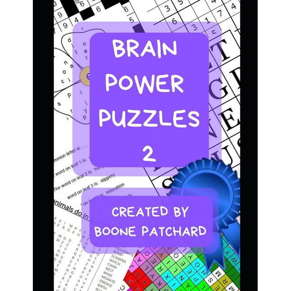 Brain Power Puzzles - Activity Books: Brain Power Puzzles 2: Activity Book of Word Searches, Sudoku, Math Puzzles, Hidden Words, Anagrams, Scrambled Words, Boggle Boards, Mazes and More (Paperback)