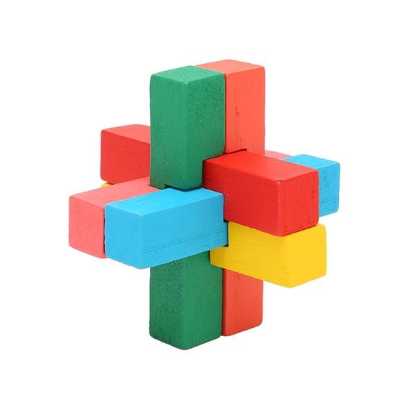 Brain Puzzle Toys, Portable 6 In 1 Intellectual 3D Wooden Brain Puzzle For Prevent Alzheimer's Disease
