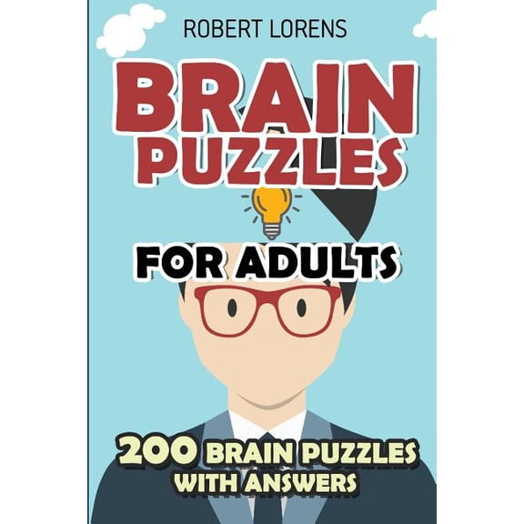 Brain Puzzles for Adults: Area Division Puzzles - 200 Brain Puzzles with Answers