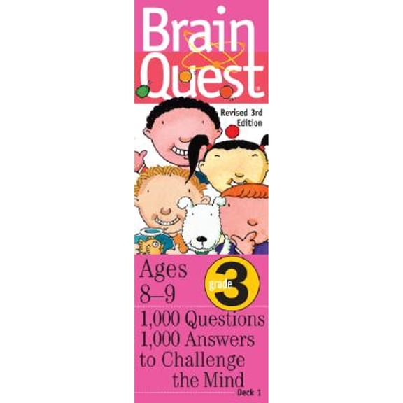 Pre-Owned Brain Quest: Ages 8-9, Grade 3, 1,000 Questions, 1,000 Answers To Challenge The Mind, 9780761137641, 0761137645, Paperback, 3 edition