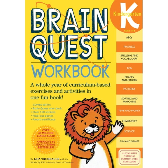 Pre-Owned Brain Quest Kindergarden Workbook