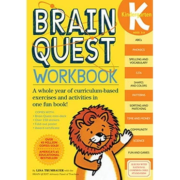 Pre-Owned Brain Quest Workbook: Kindergarten [With Stickers] (Paperback) 0761149120 9780761149125