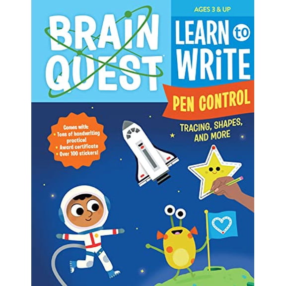 Pre-Owned Brain Quest Learn to Write: Pen Control, Tracing, Shapes, and More (Paperback) by Workman Publishing