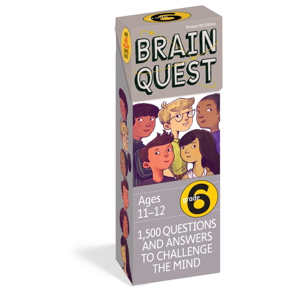 Brain Quest Smart Cards: Brain Quest 6th Grade Q&A Cards : 1,500 Questions and Answers to Challenge the Mind. Curriculum-based! Teacher-approved! (Edition 4) (Cards)