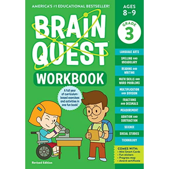 Pre-Owned Brain Quest Workbook: 3rd Grade Revised Edition (Paperback) 1523517379 9781523517374