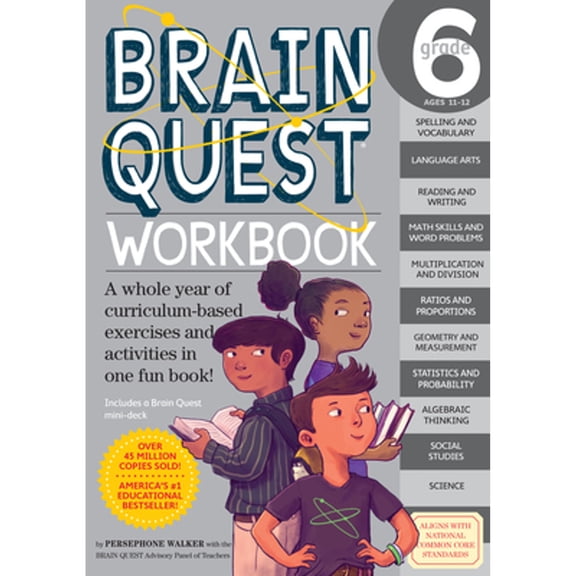 Pre-Owned Brain Quest Workbook: Grade 6 - Paperback