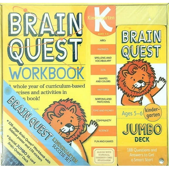 Brain Quest Workbook & Jumbo Deck (Grade K)