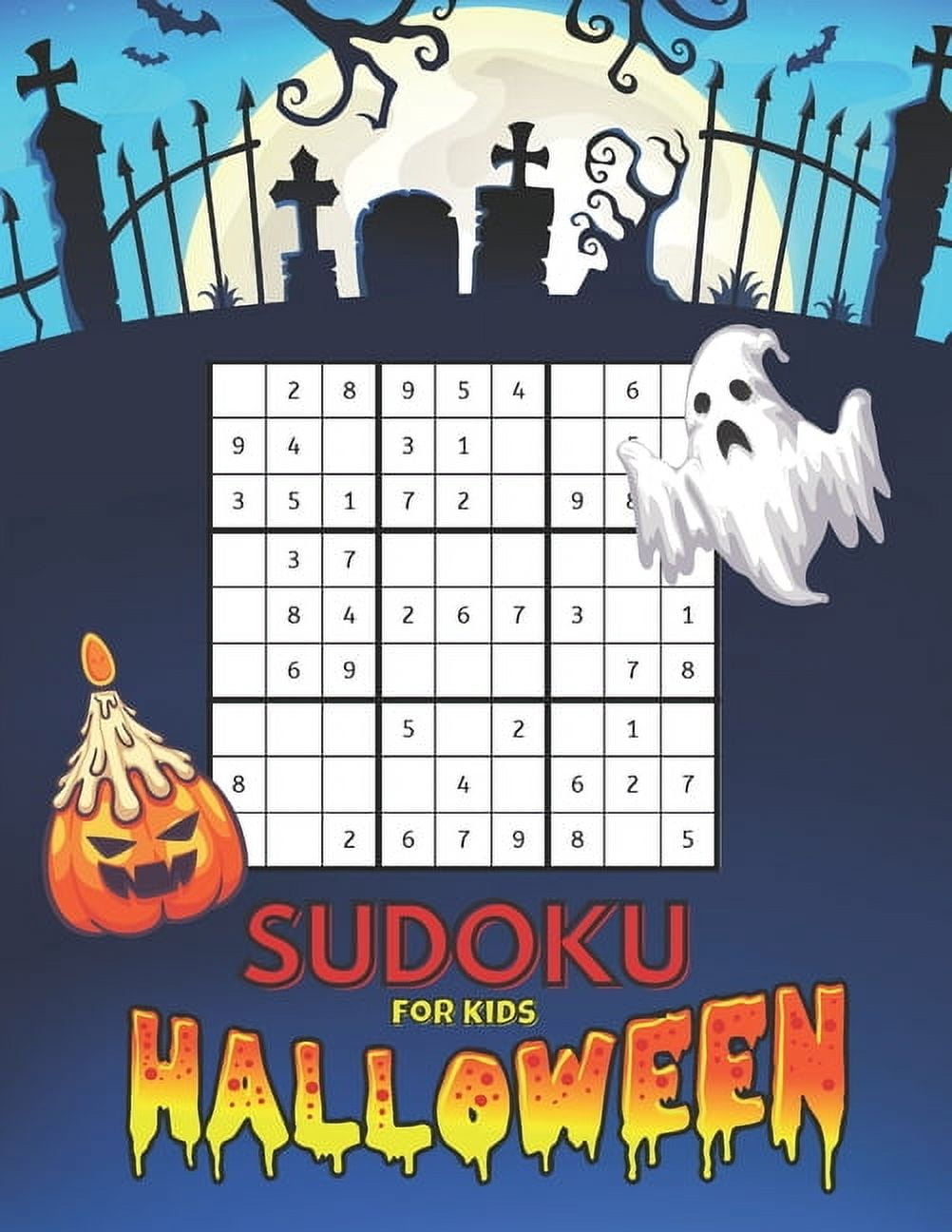 Brain Riddles: Halloween Sudoku for Kids: Puzzles Book Smart gifts for ...