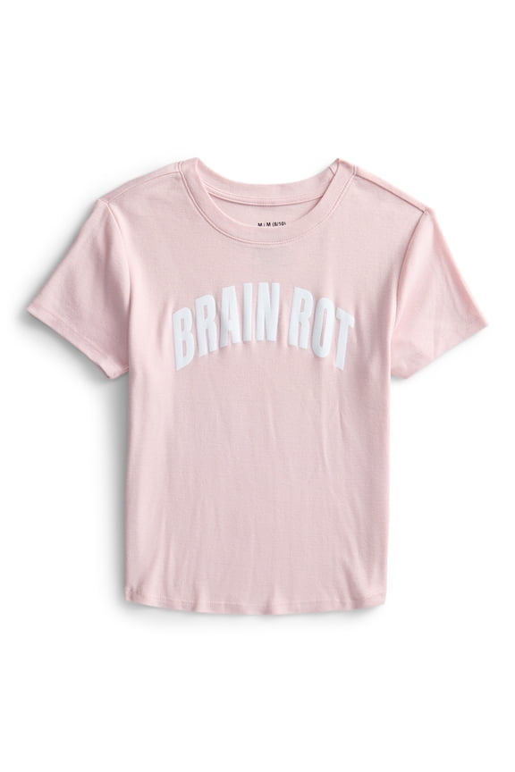 Brain Rot Girls Graphic Baby Tee, Sizes XXS-XXL