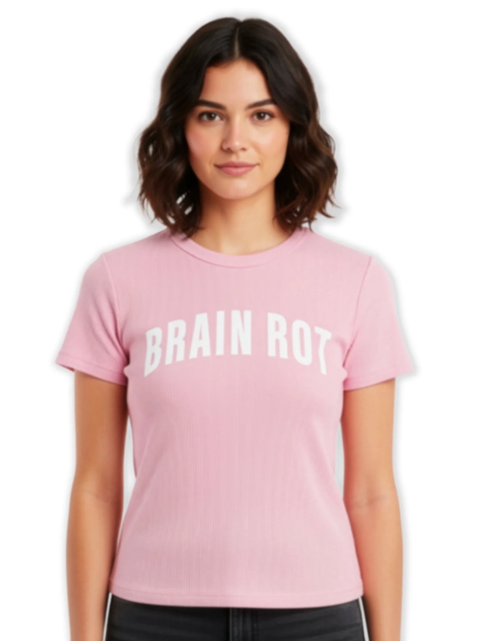 Full of Anxiety Women's Graphic Cropped Baby Tee with Short Sleeves, Sizes XXS-XXL