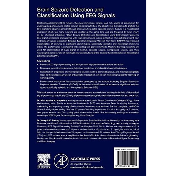 Pre-Owned Brain Seizure Detection and Classification Using Eeg Signals, (Paperback)
