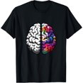 thumbnail image 1 of Brain Shirt - Left and Right Brain Art Anatomy Neuroscience T-Shirt, 1 of 4