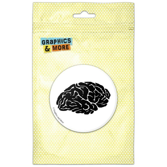Brain Side View Refrigerator Button Magnet