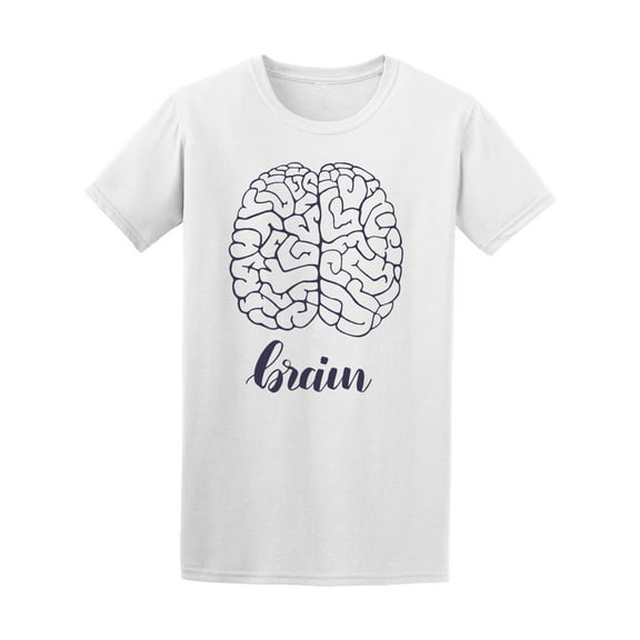 Brain Sketch Drawing T-Shirt Men -Image by Shutterstock, Male x-Large